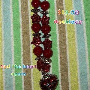 Open heart necklace